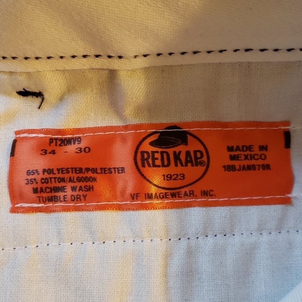 Red Kap navy blue Men work pants 34x30 - Picture 9 of 12